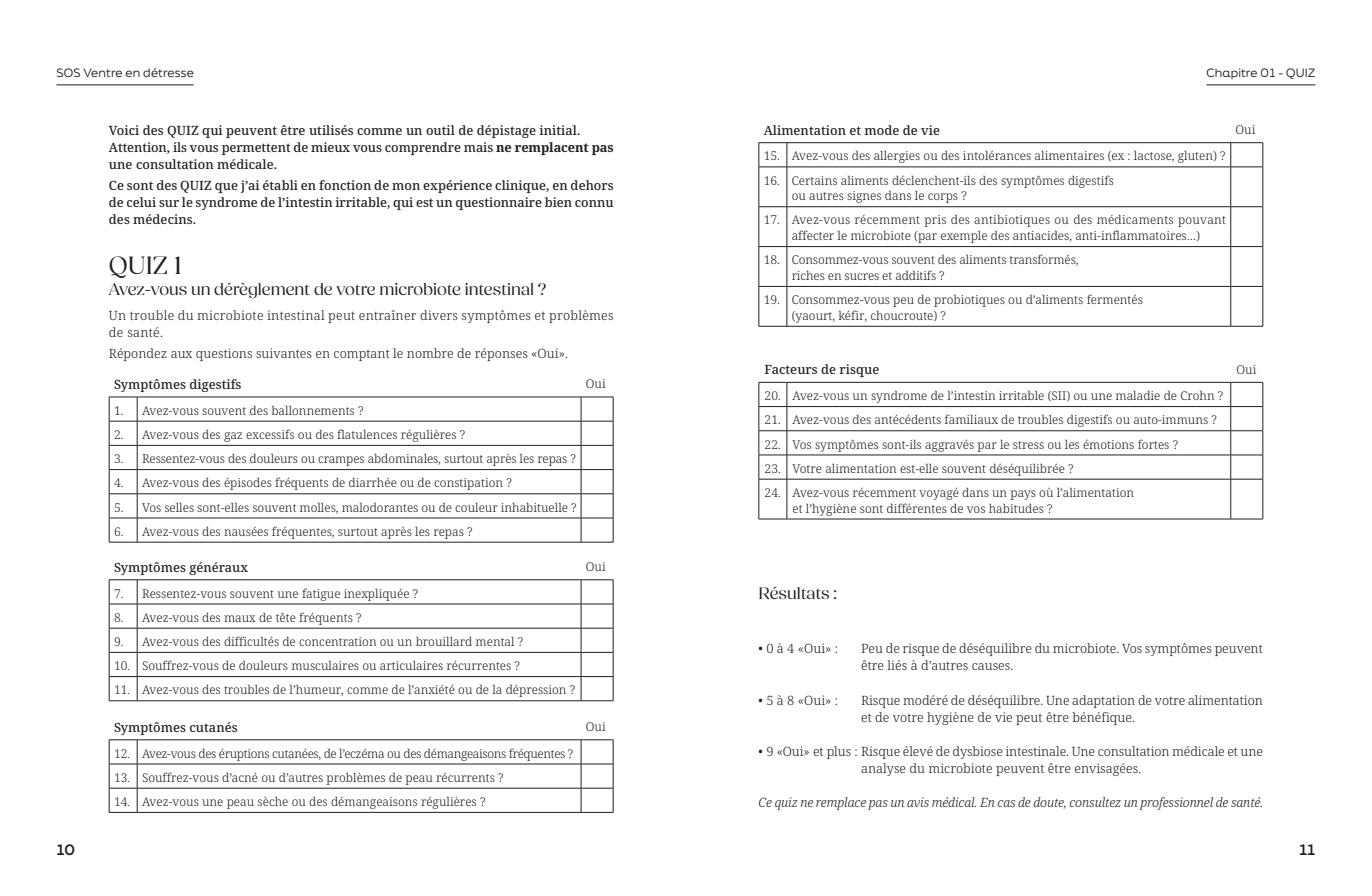 Quiz microbiote, page 1