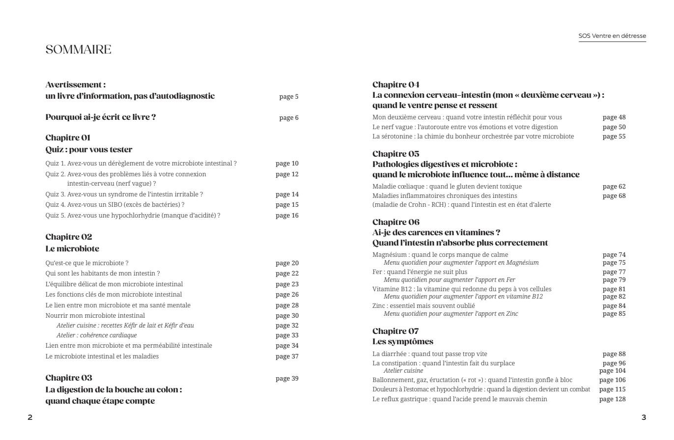 Sommaire, page 1